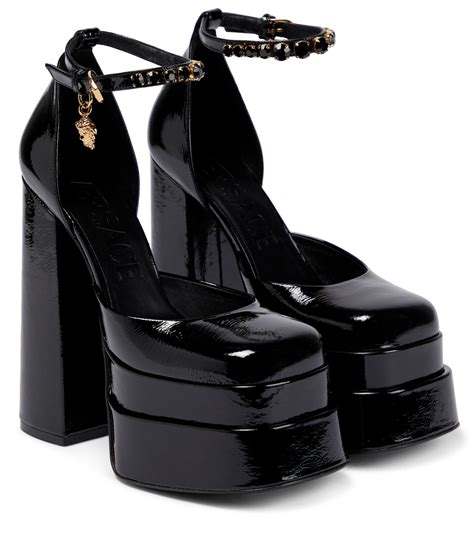 history of medusa versace|Versace Medusa platform heels.